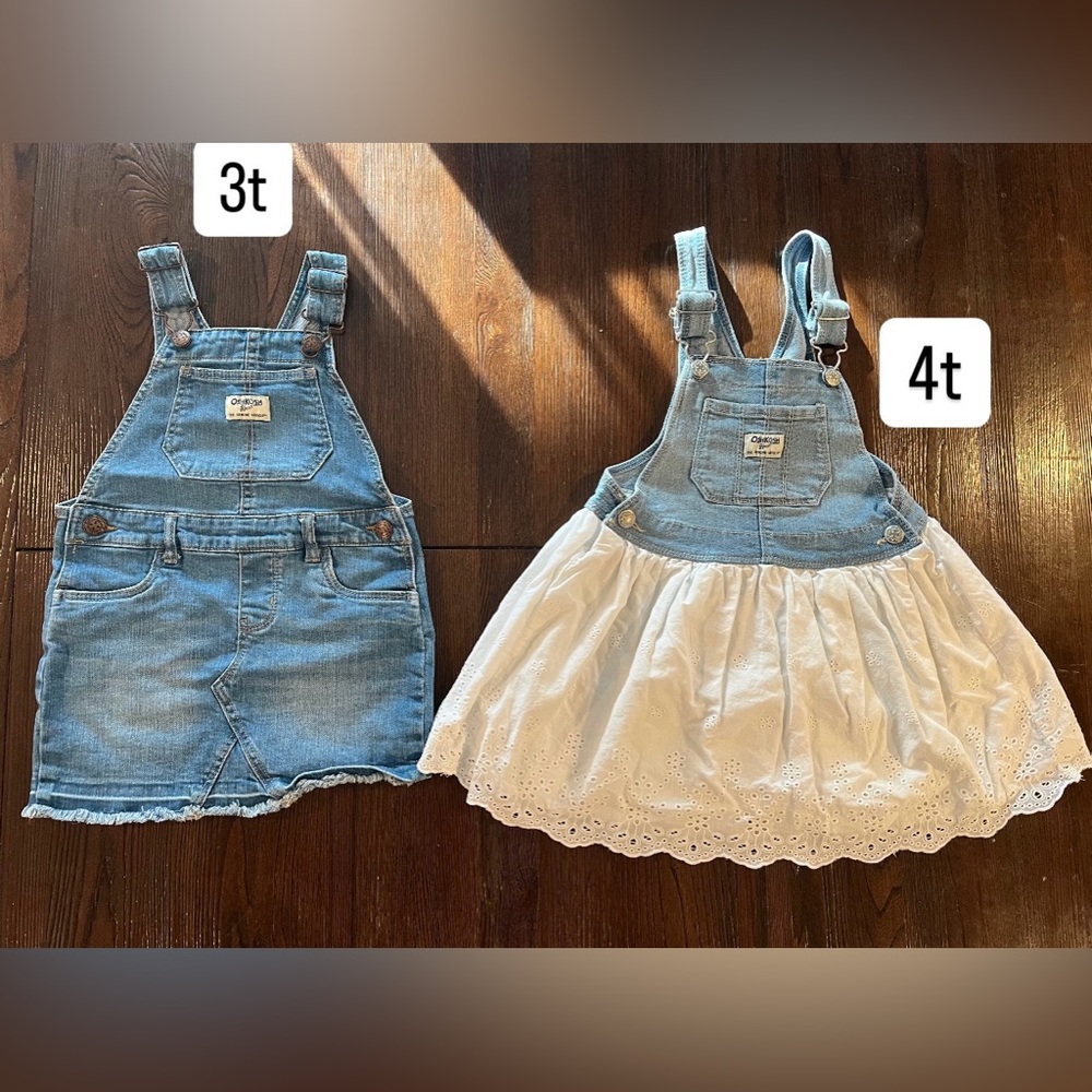 OshKosh B'gosh Denim Overalls and Dress Set